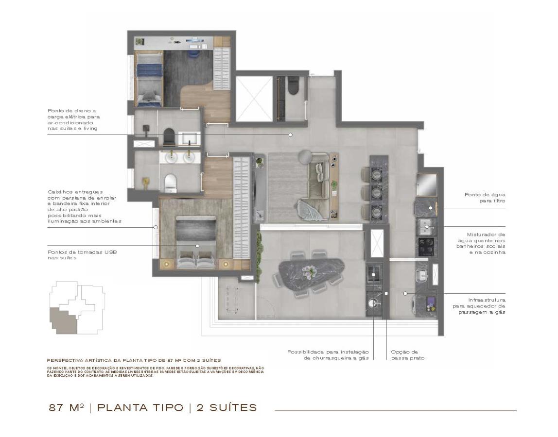 Apartamento, 3 quartos, 87148 m² - Foto 24