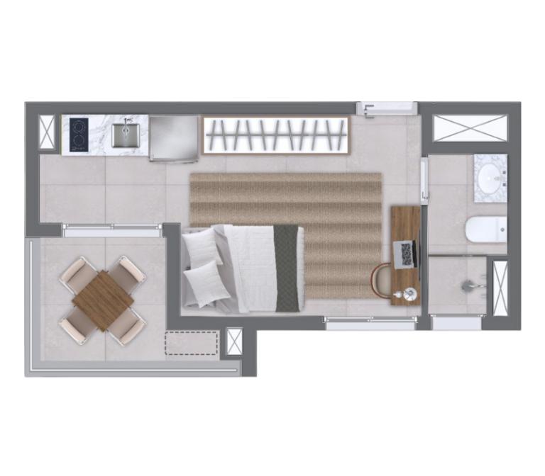 Apartamento, 1 quarto, 2336 m² - Foto 28