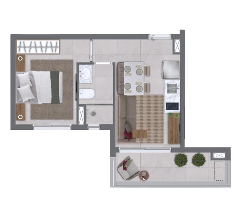 Apartamento, 1 quarto, 2336 m² - Foto 30