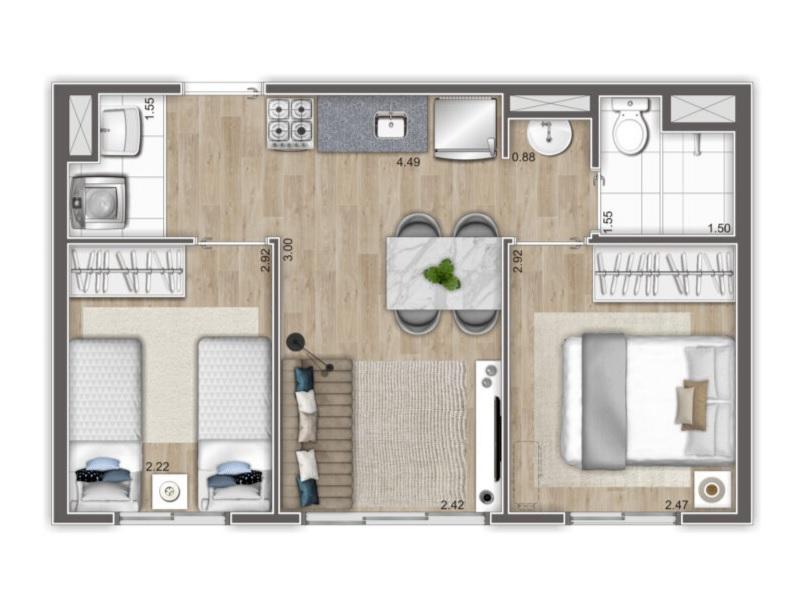 Casa, 3 quartos, 2072 m² - Foto 61