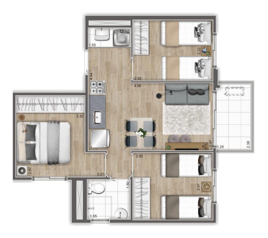 Casa, 3 quartos, 2072 m² - Foto 63