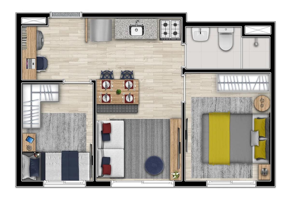 Casa, 2 quartos, 2434 m² - Foto 22