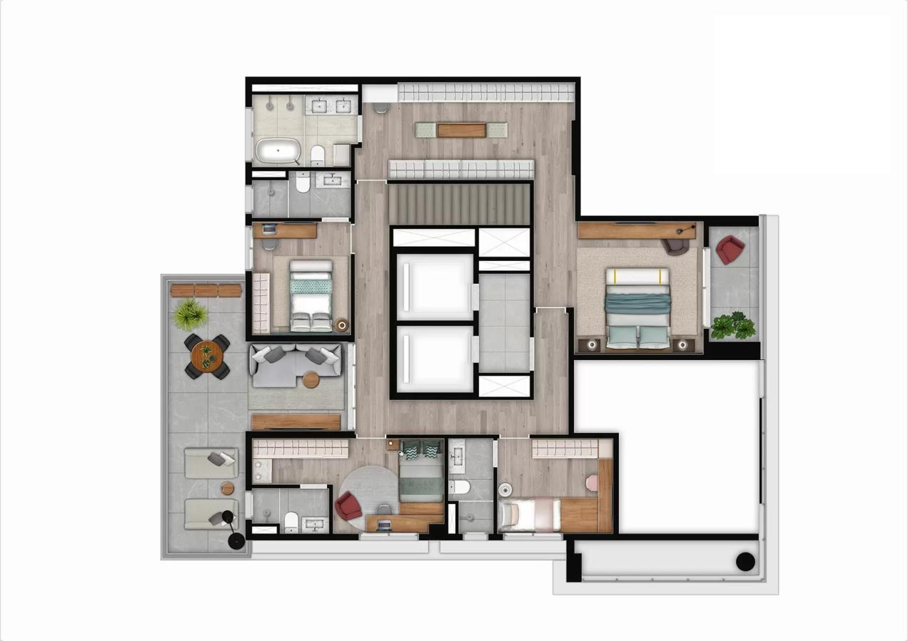 Apartamento, 4 quartos, 24220 m² - Foto 61