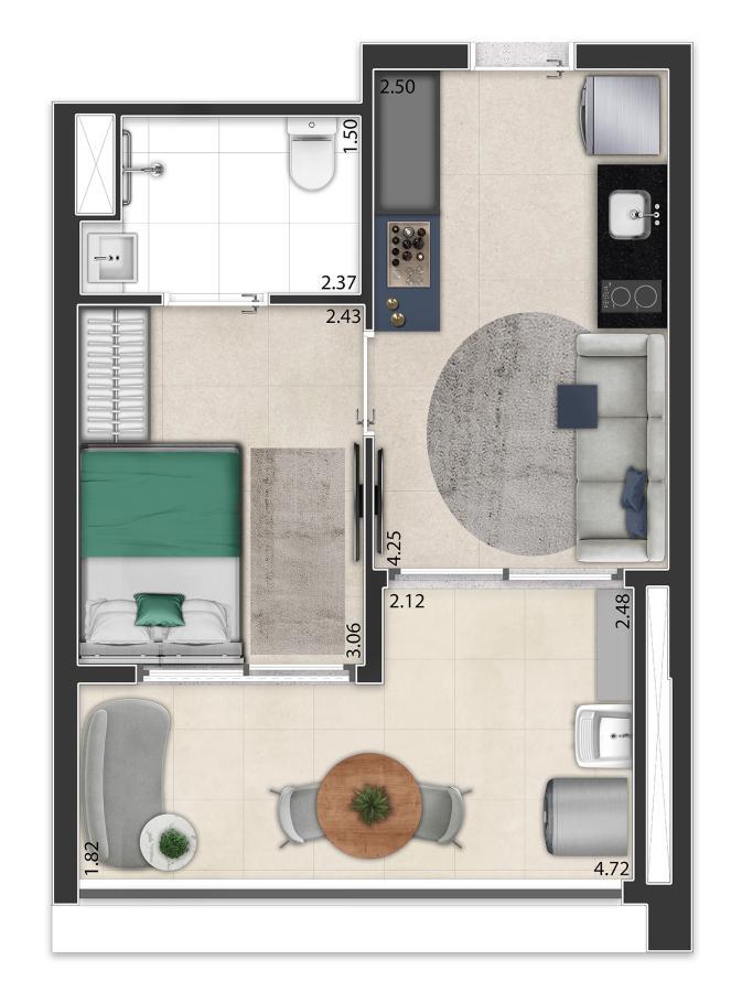 Apartamento, 1 quarto, 2637 m² - Foto 26