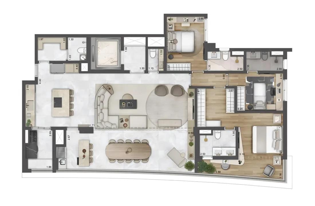 Apartamento, 4 quartos, 166234 m² - Foto 24