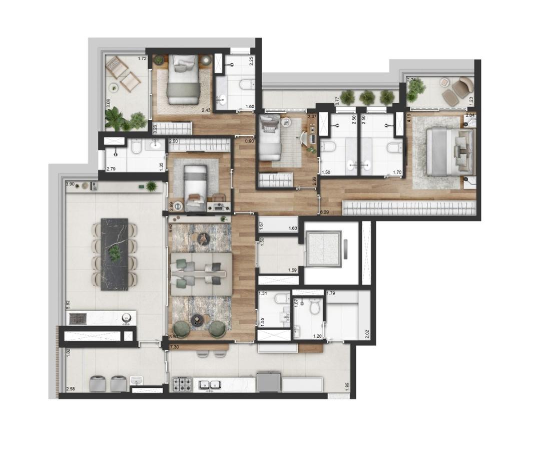 Apartamento, 4 quartos, 112178 m² - Foto 48