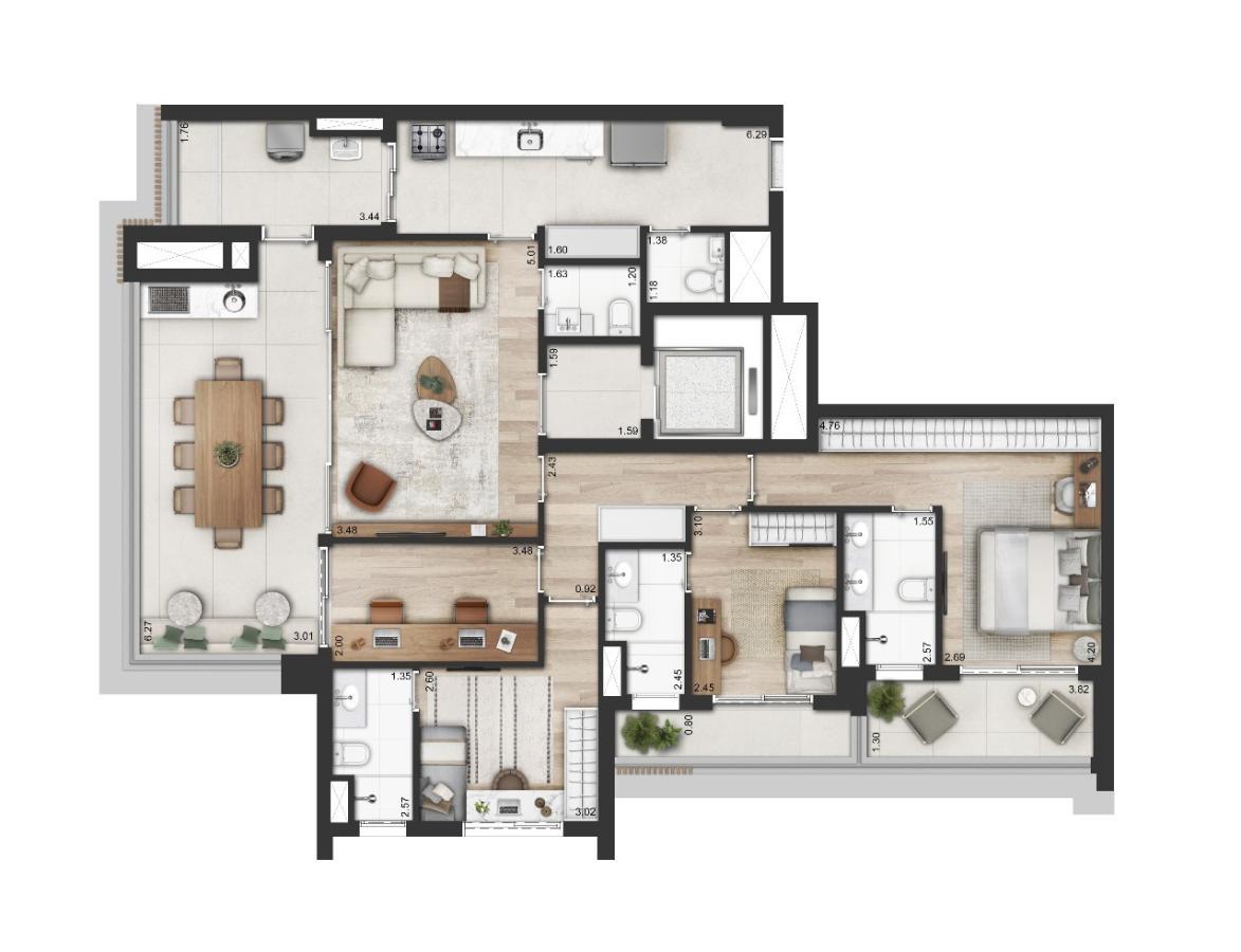 Apartamento, 4 quartos, 112178 m² - Foto 47