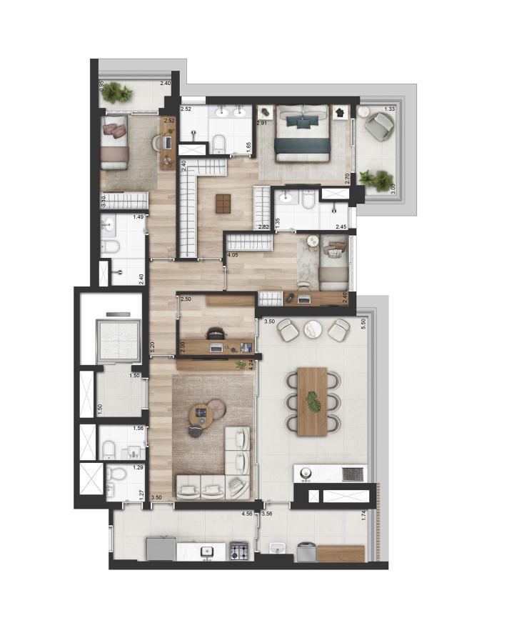 Apartamento, 4 quartos, 112178 m² - Foto 46