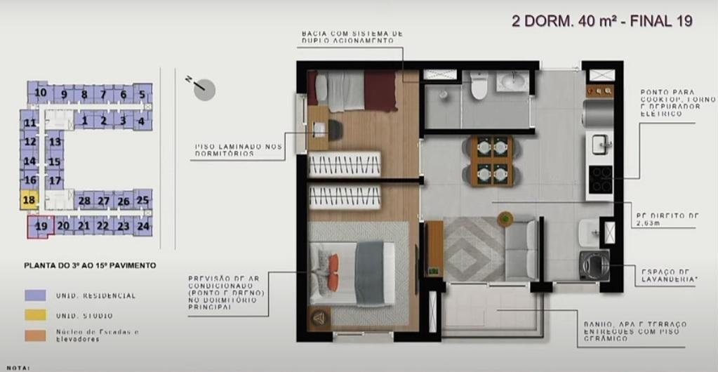 Apartamento, 2 quartos, 2440 m² - Foto 21