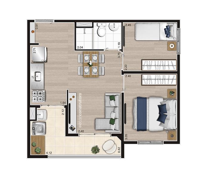 Casa, 2 quartos, 4150 m² - Foto 24