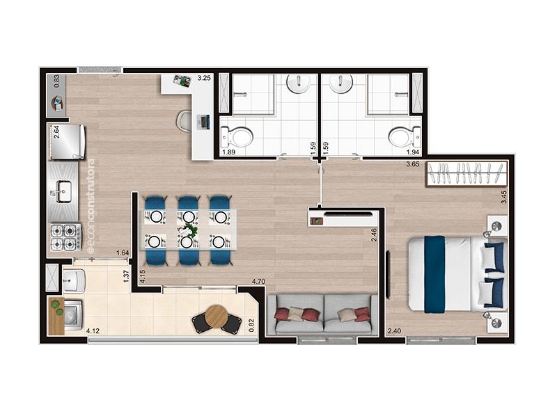 Casa, 2 quartos, 4150 m² - Foto 27