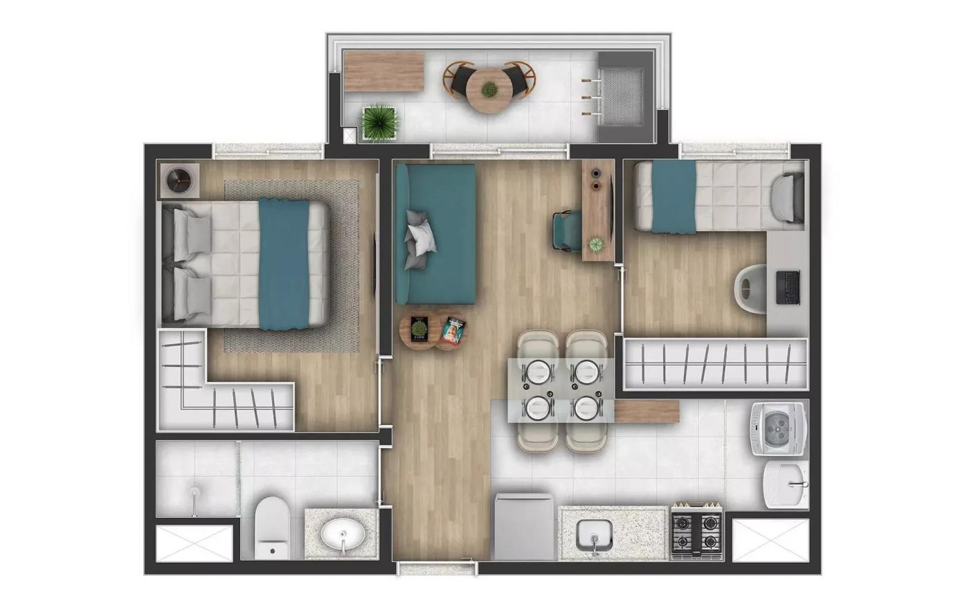 Apartamento, 2 quartos, 3638 m² - Foto 31