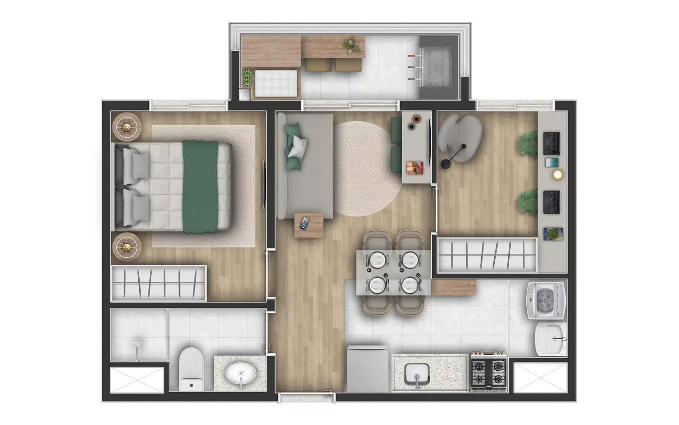 Apartamento, 2 quartos, 3638 m² - Foto 28