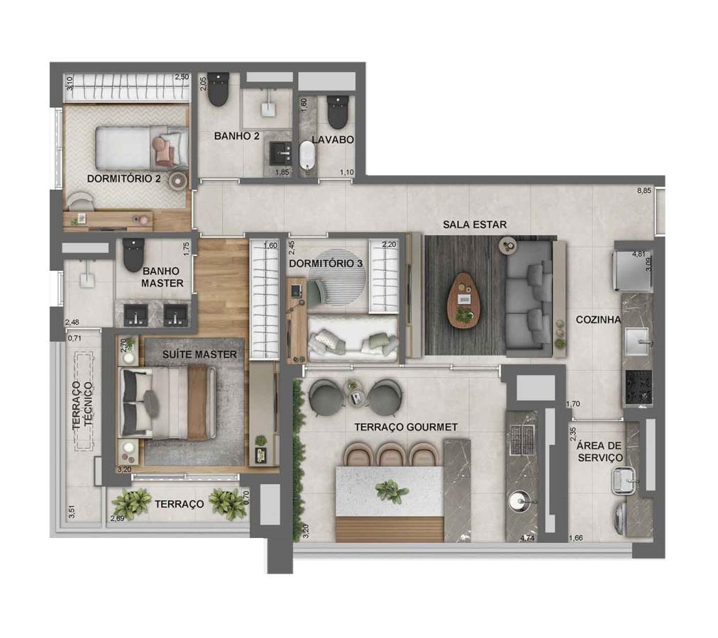 Apartamento, 3 quartos, 22119 m² - Foto 30