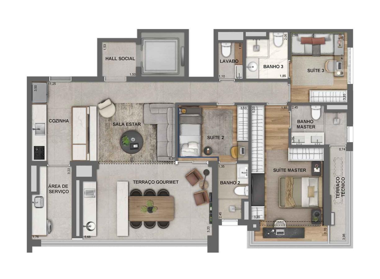 Apartamento, 3 quartos, 22119 m² - Foto 32