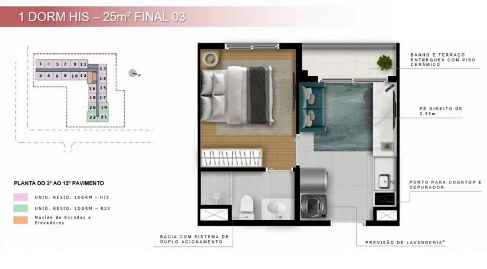 Apartamento, 1 quarto, 2531 m² - Foto 20