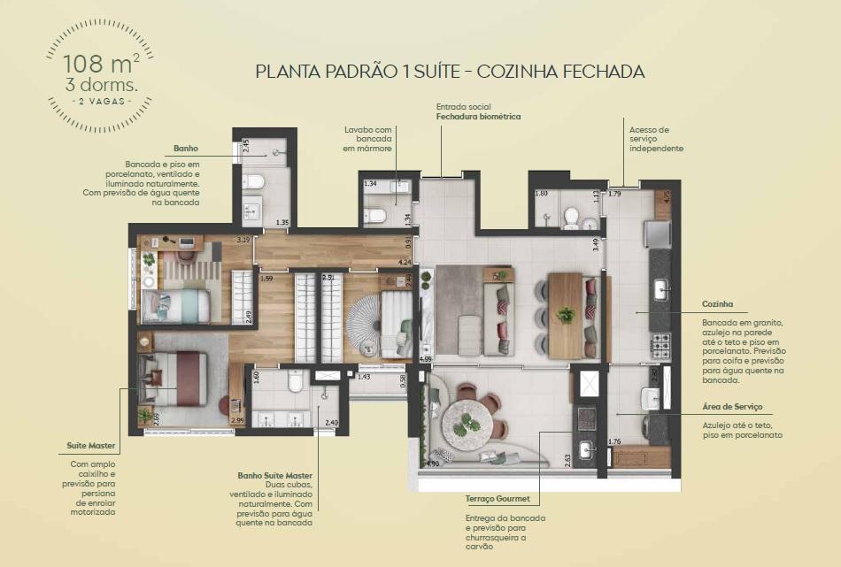 Apartamento, 3 quartos, 26150 m² - Foto 21