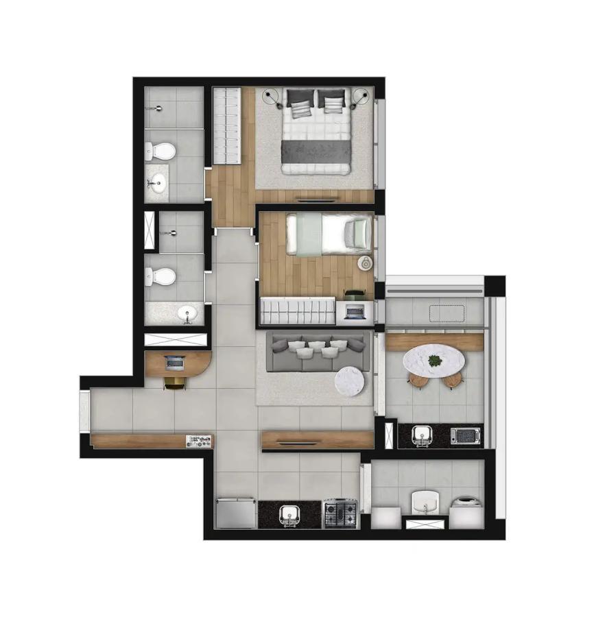 Apartamento, 3 quartos, 24105 m² - Foto 57