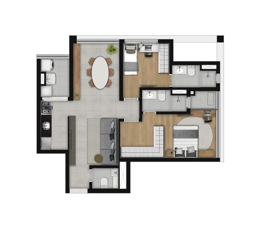 Apartamento, 3 quartos, 24105 m² - Foto 59