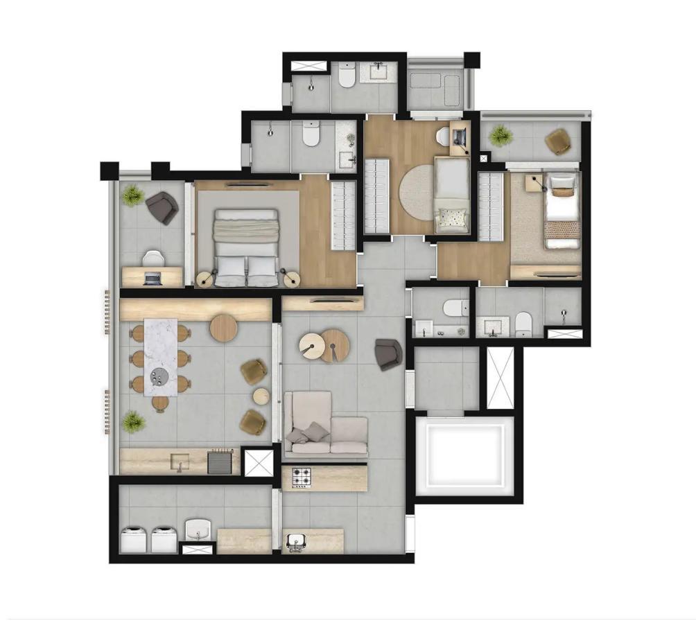 Apartamento, 3 quartos, 24105 m² - Foto 64
