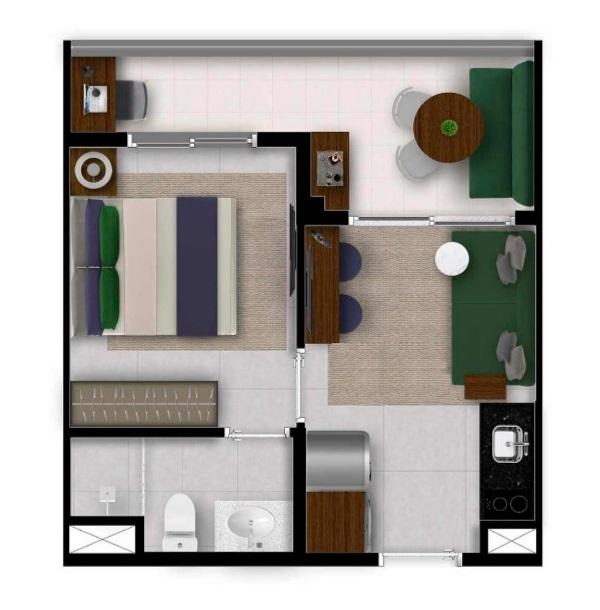 Apartamento, 1 quarto, 2531 m² - Foto 25