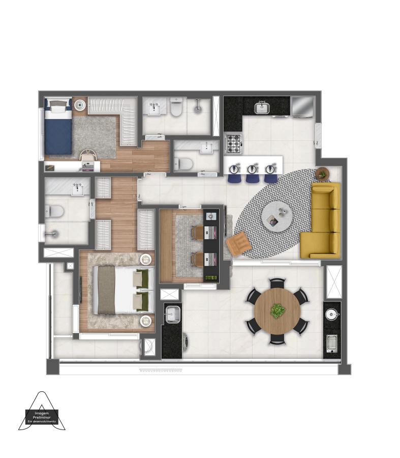 Apartamento, 3 quartos, 4093 m² - Foto 28
