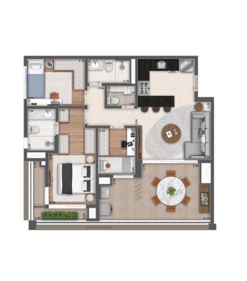 Apartamento, 3 quartos, 4093 m² - Foto 32