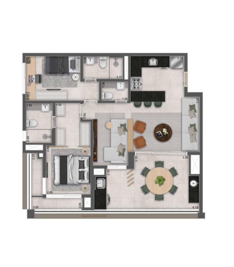 Apartamento, 3 quartos, 4093 m² - Foto 34