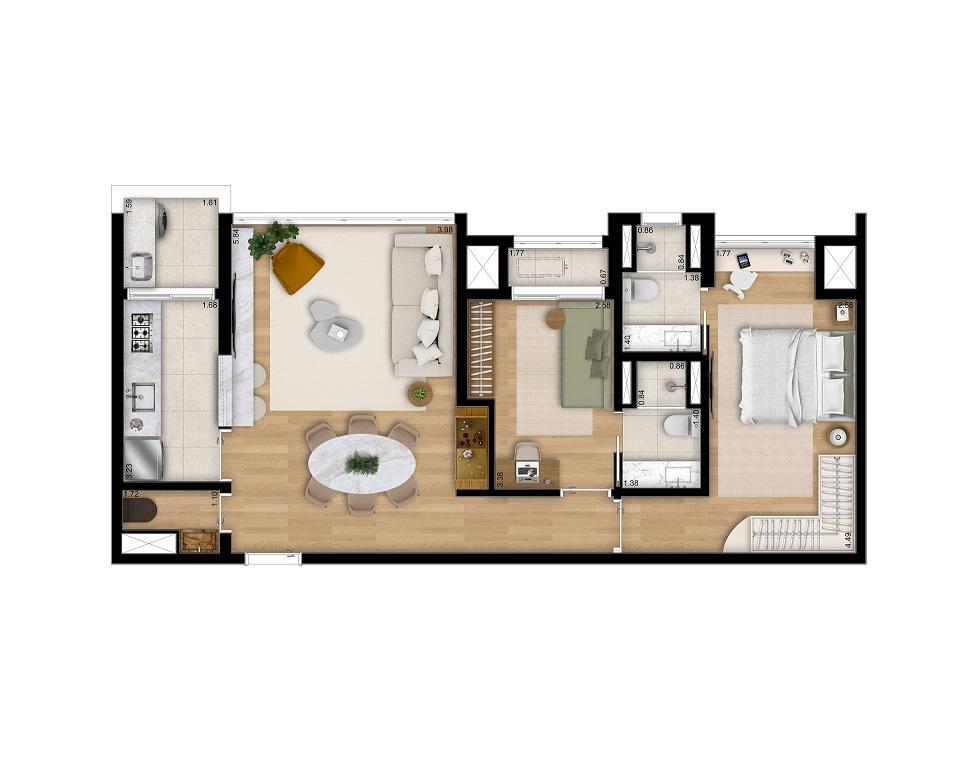 Apartamento, 2 quartos, 5288 m² - Foto 23