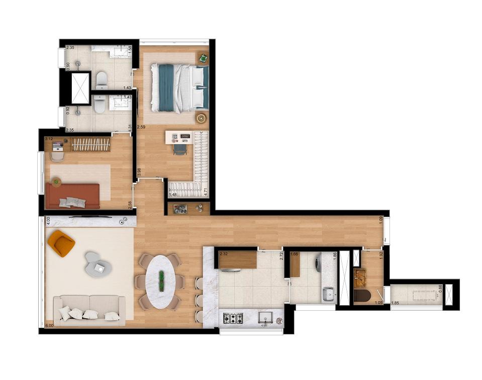 Apartamento, 2 quartos, 5288 m² - Foto 25