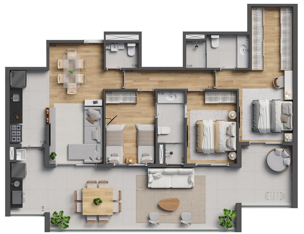Apartamento, 3 quartos, 63122 m² - Foto 36