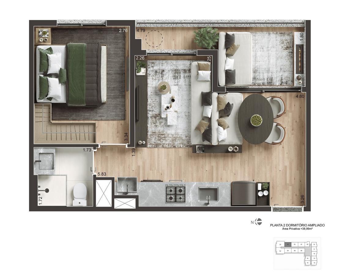 Apartamento, 2 quartos, 2963 m² - Foto 46