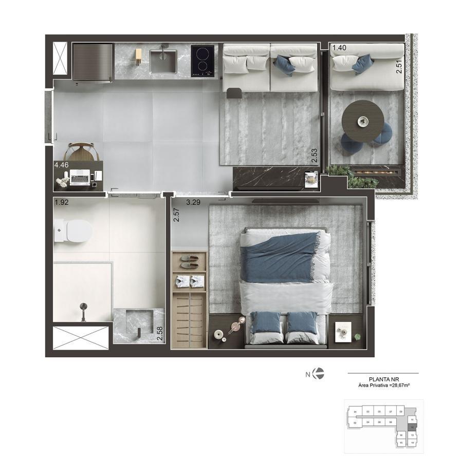 Apartamento, 2 quartos, 2963 m² - Foto 43