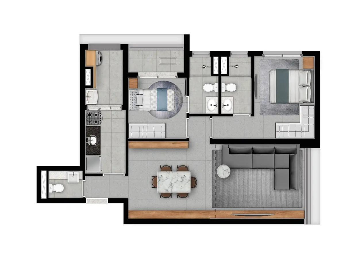 Apartamento, 3 quartos, 2590 m² - Foto 56