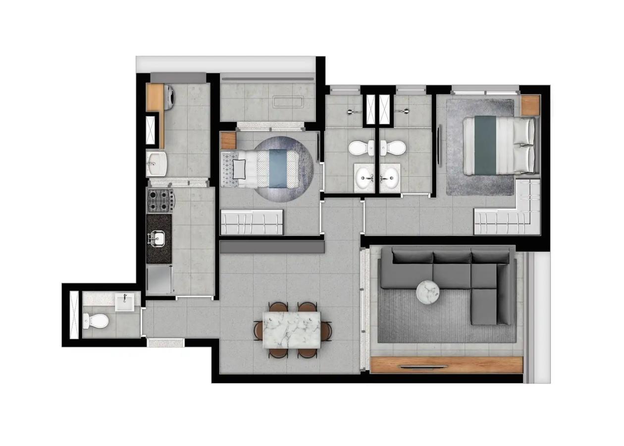 Apartamento, 3 quartos, 2590 m² - Foto 57