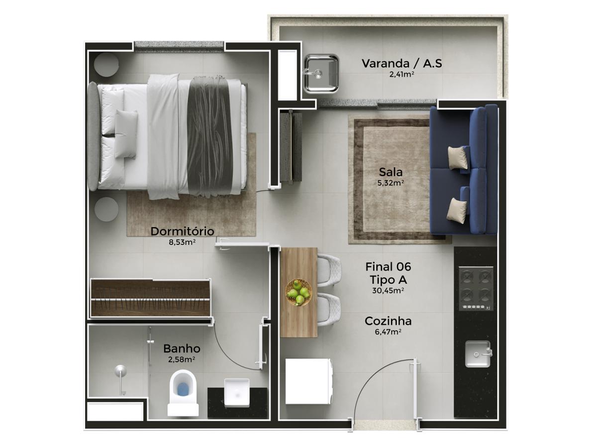 Apartamento, 2 quartos, 2469 m² - Foto 34