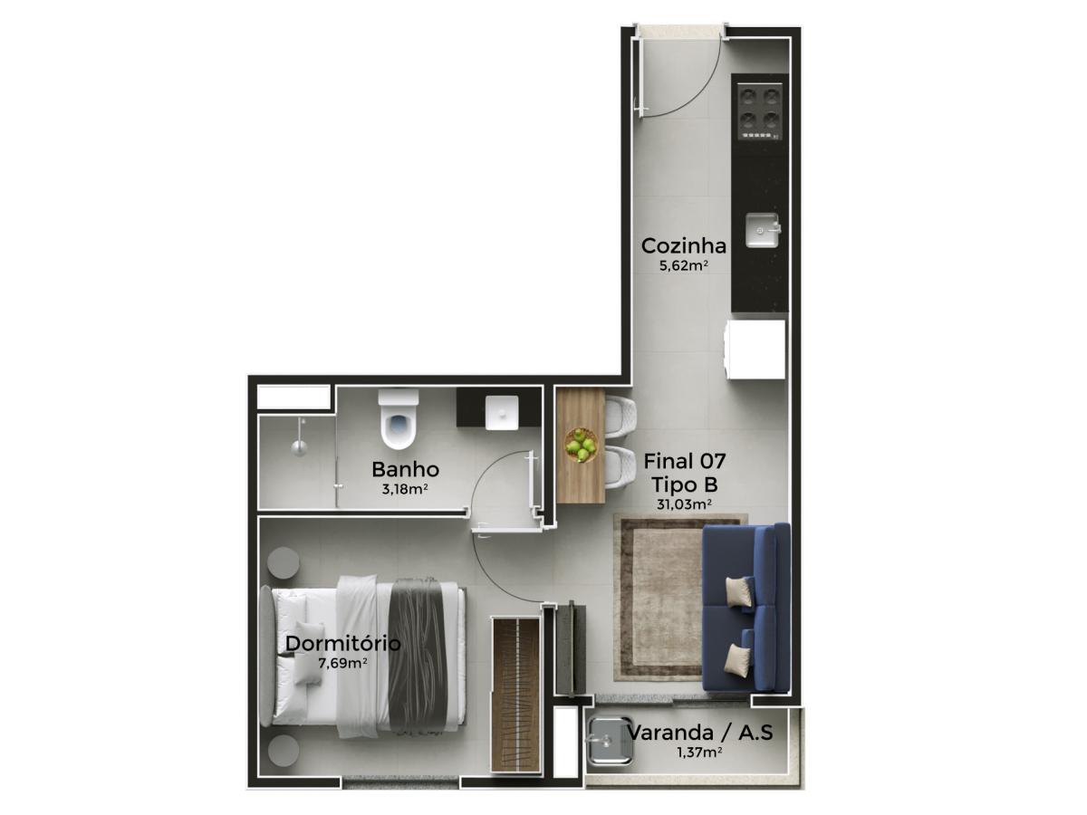 Apartamento, 2 quartos, 2469 m² - Foto 33