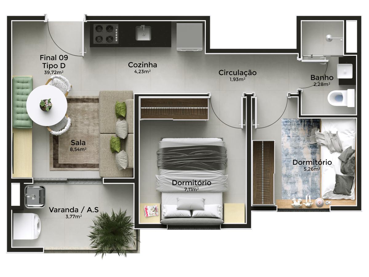 Apartamento, 2 quartos, 2469 m² - Foto 35