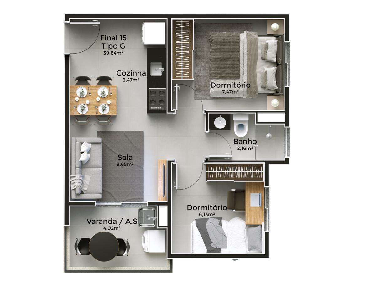 Apartamento, 2 quartos, 2469 m² - Foto 36