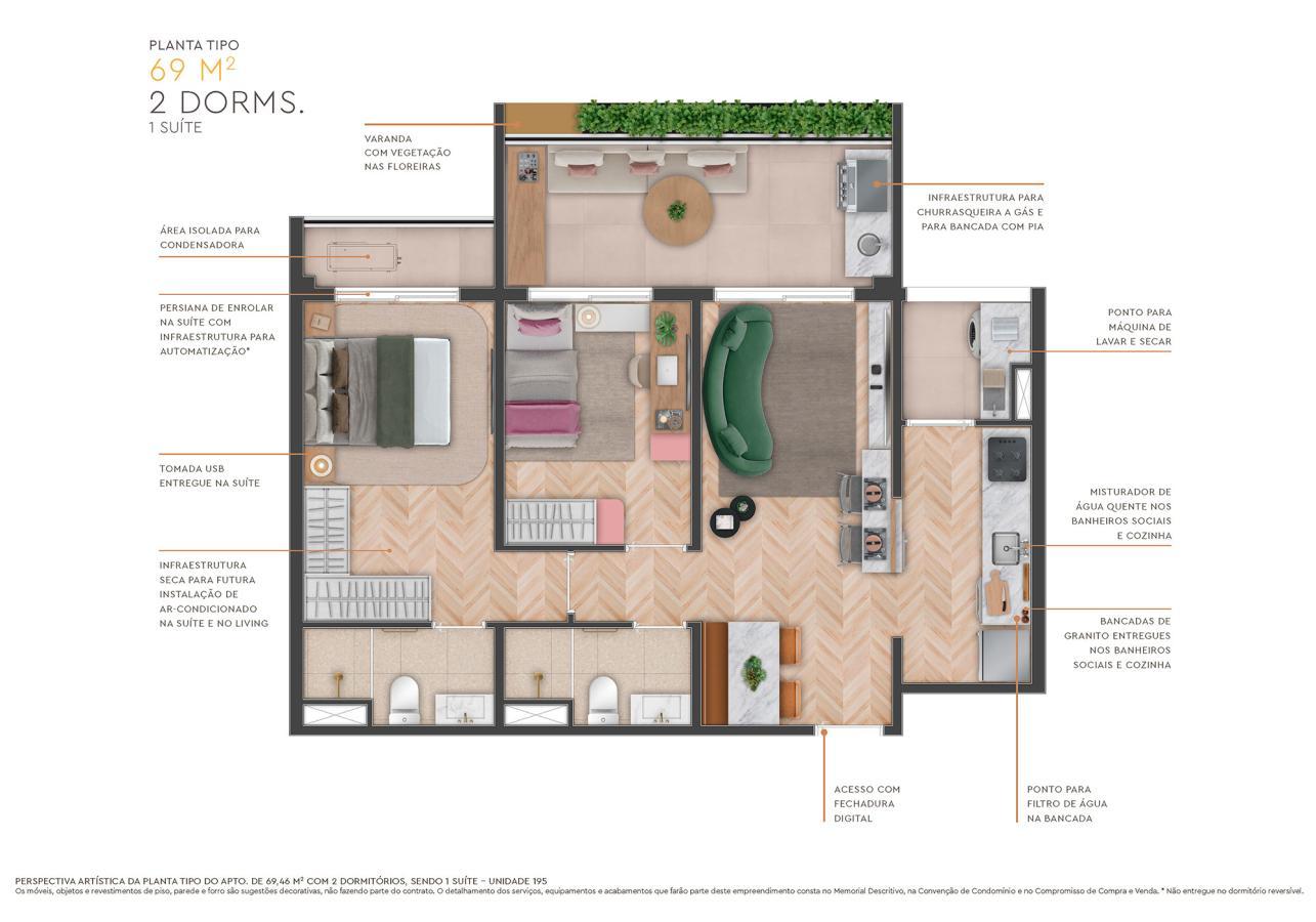 Apartamento, 3 quartos, 69173 m² - Foto 23