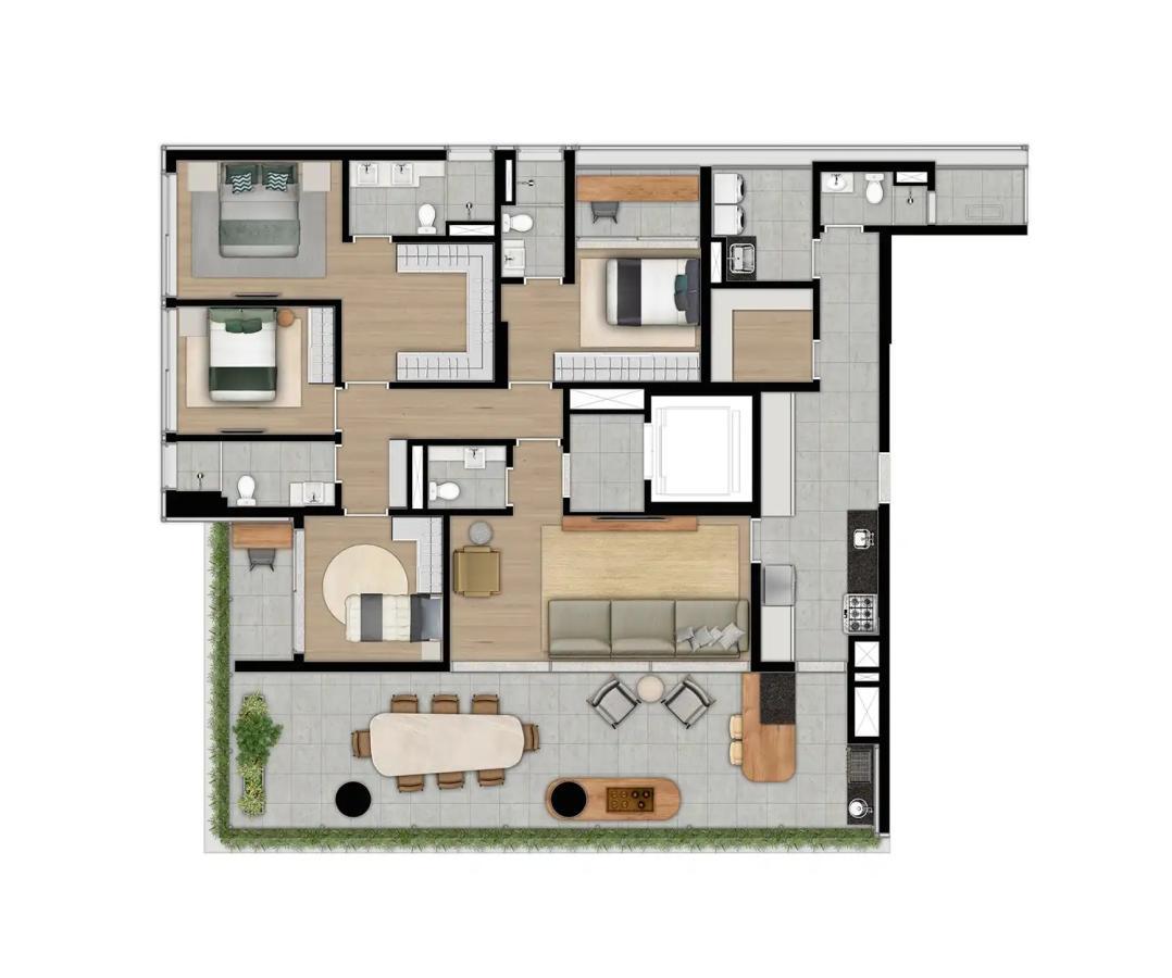 Apartamento, 4 quartos, 24194 m² - Foto 45