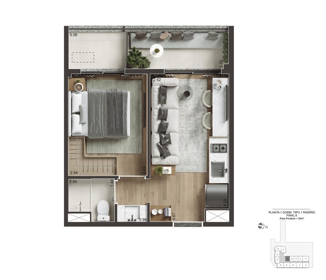 Apartamento, 2 quartos, 3042 m² - Foto 36