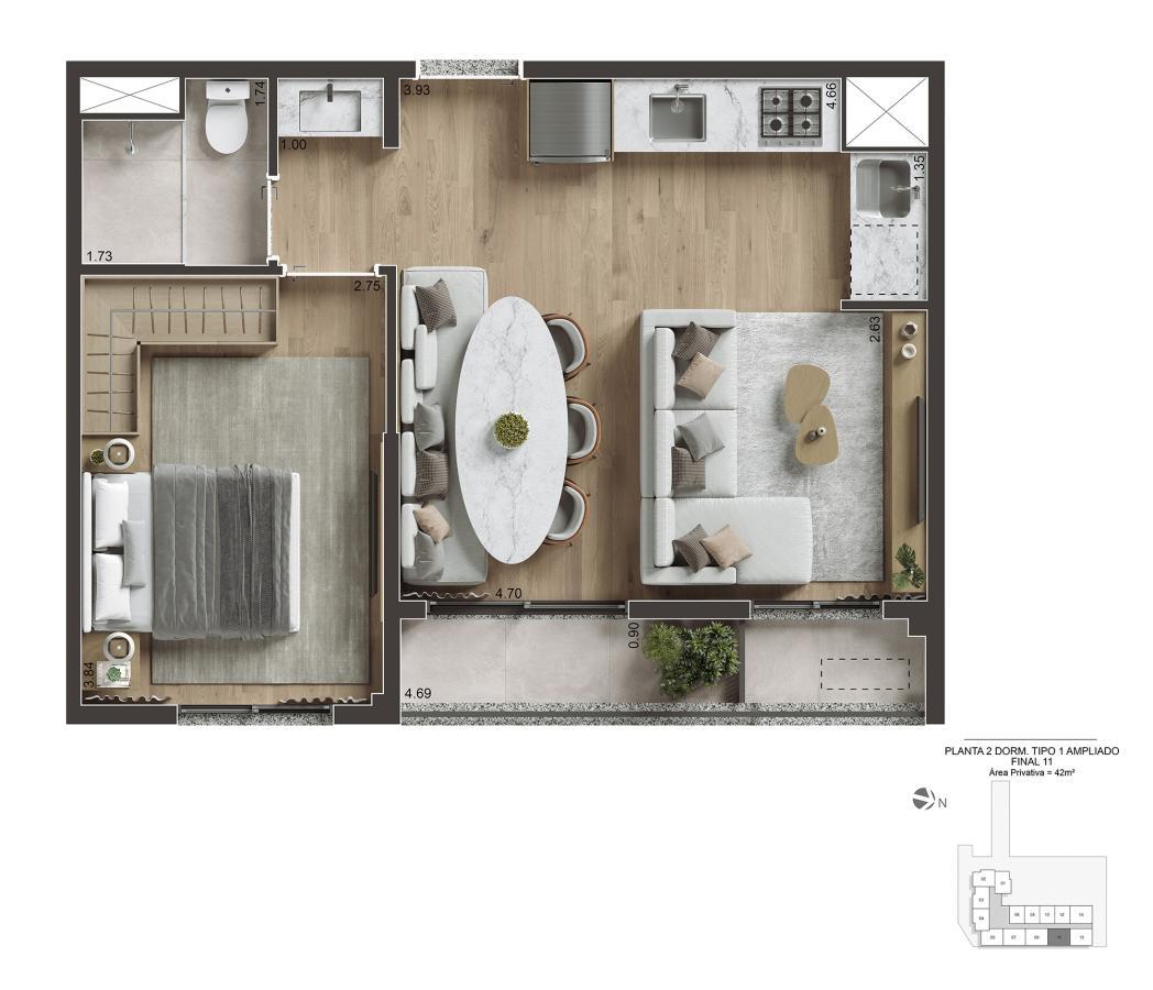 Apartamento, 2 quartos, 3042 m² - Foto 40