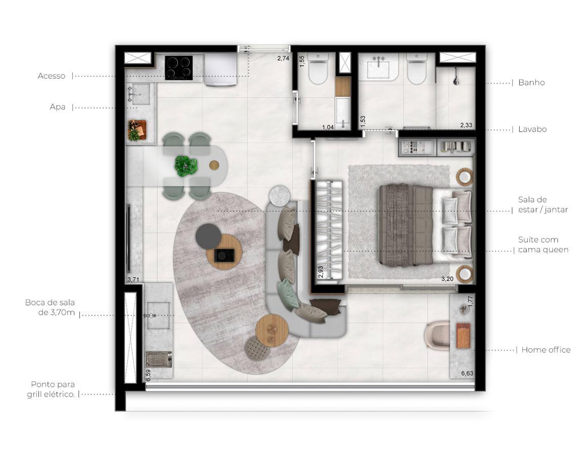 Apartamento, 2 quartos, 48125 m² - Foto 50