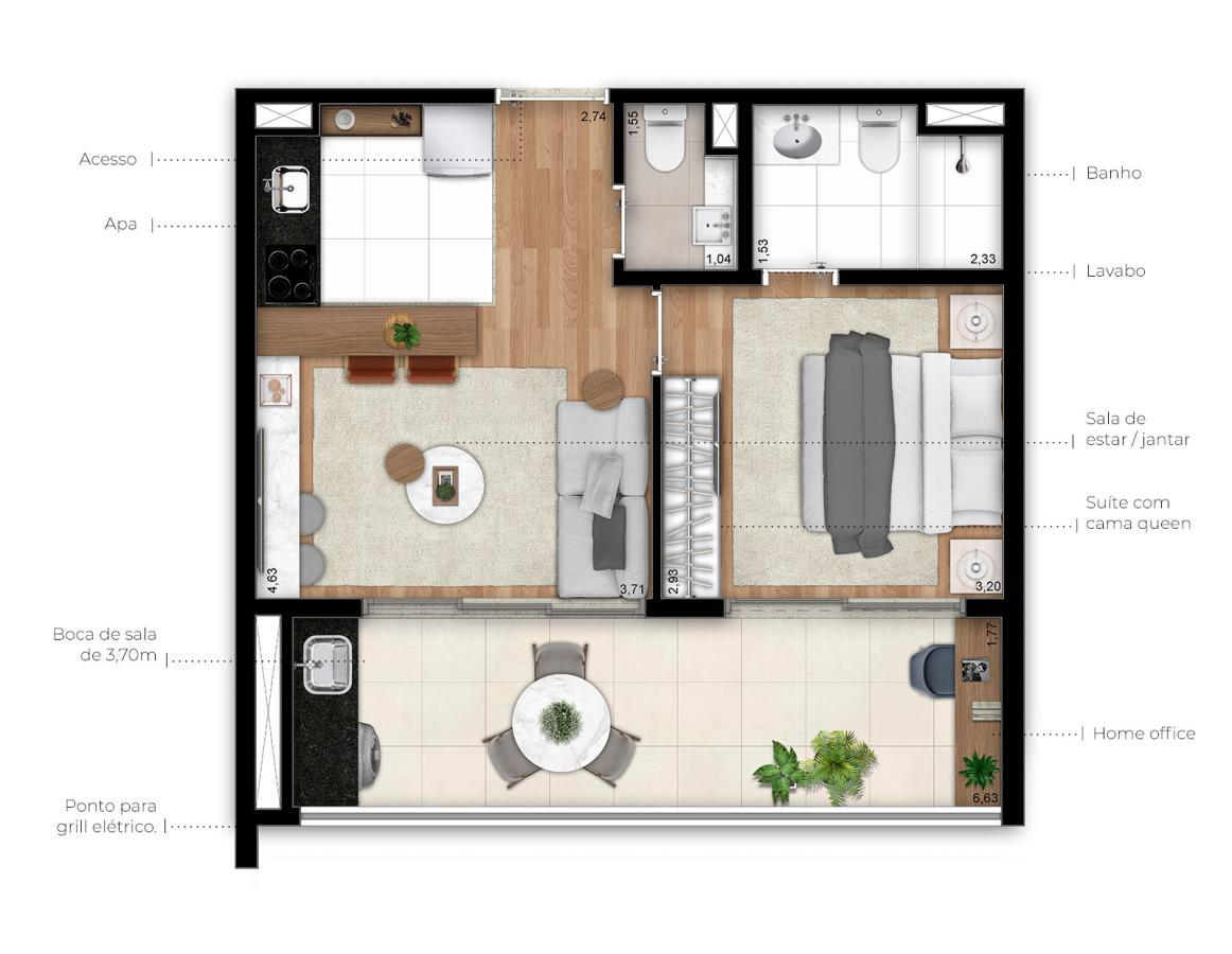 Apartamento, 2 quartos, 48125 m² - Foto 48