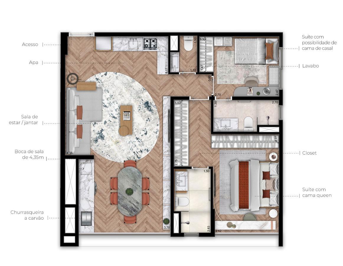 Apartamento, 2 quartos, 48125 m² - Foto 55