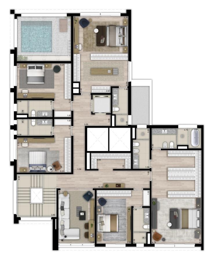 Apartamento, 4 quartos, 277342 m² - Foto 6