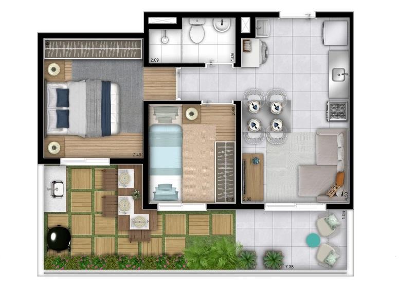 Casa, 2 quartos, 2647 m² - Foto 20