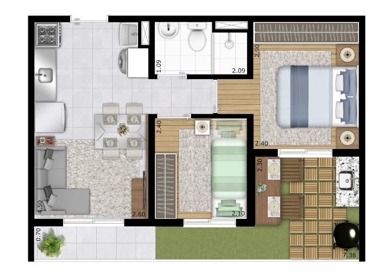 Casa, 2 quartos, 2647 m² - Foto 21