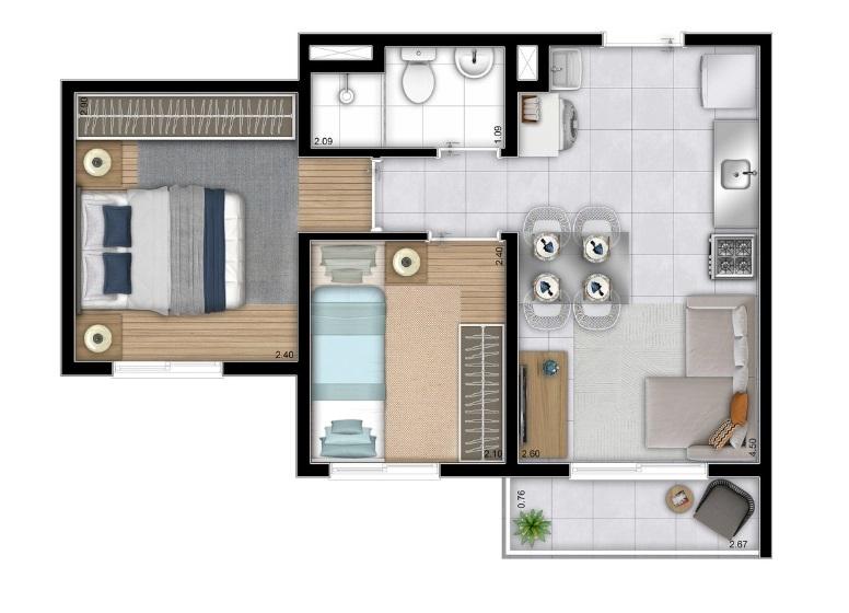 Casa, 2 quartos, 2647 m² - Foto 26